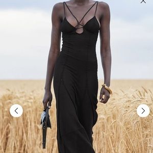 Jacquemus Basgia dress in black size 36